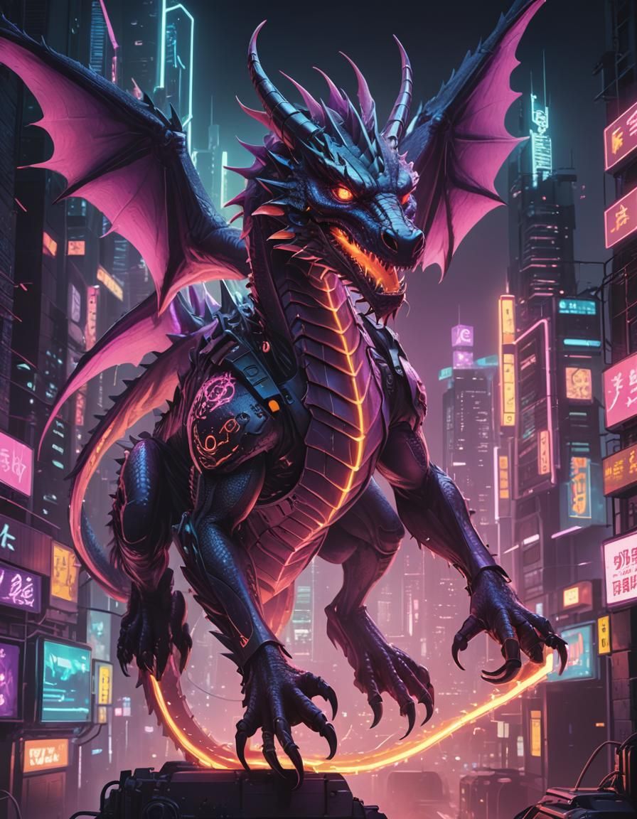 Cyberpunk Dragon