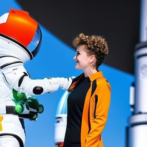 Astronaut's Close Encounter with Alien in Space