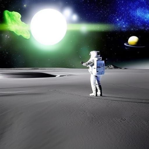 Astronaut Meets Alien in Space Encounter