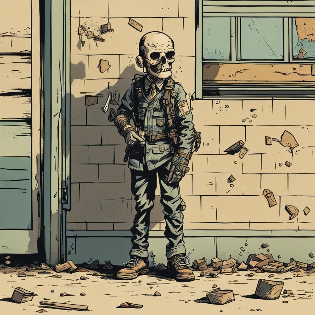 Ominous Figure Lurking in Shadows