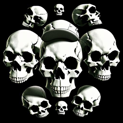 Image of Skulls Generated by AI