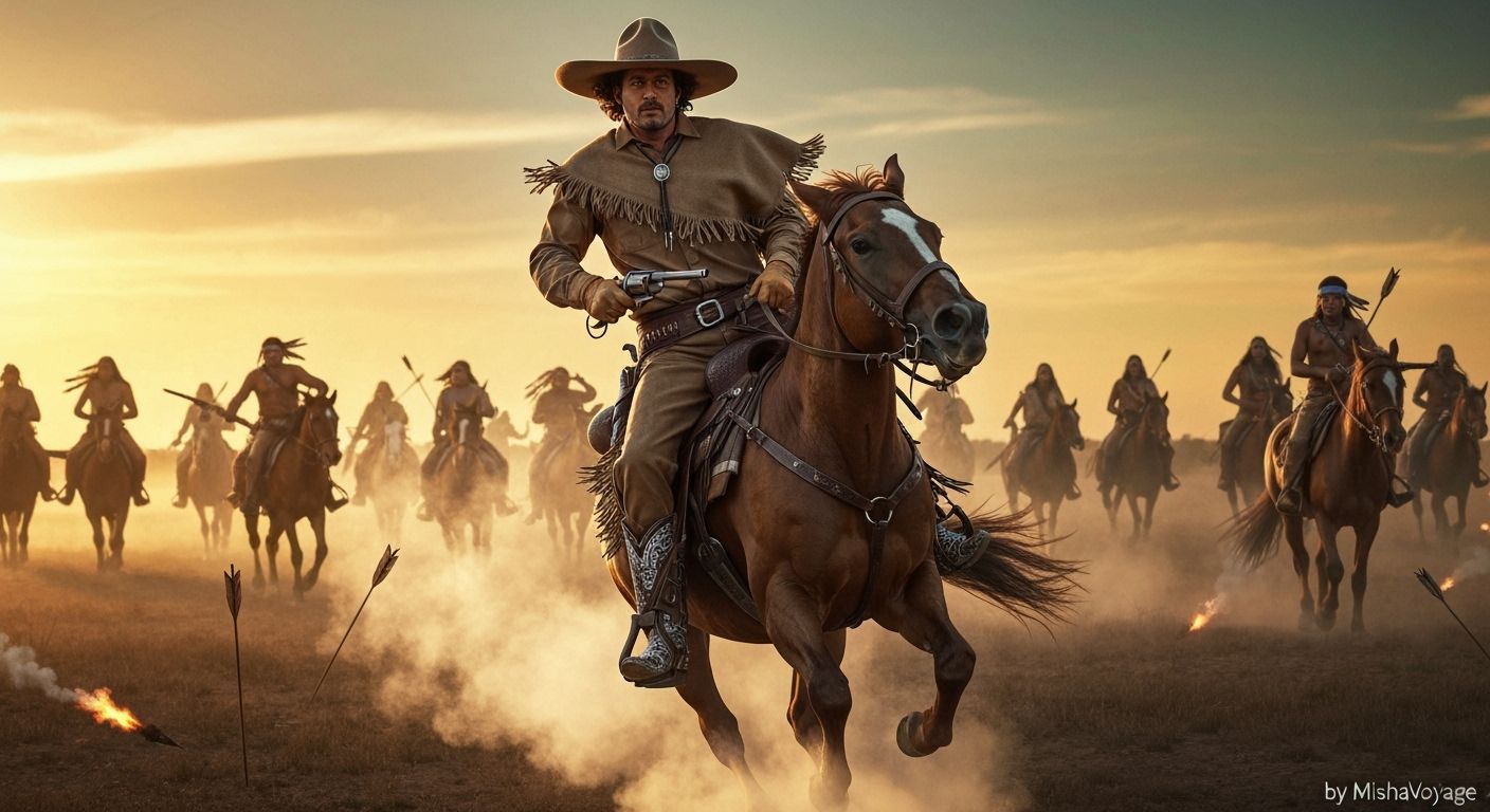 Cowboy's Escape: Sunset Gallop in Professional Photography S...