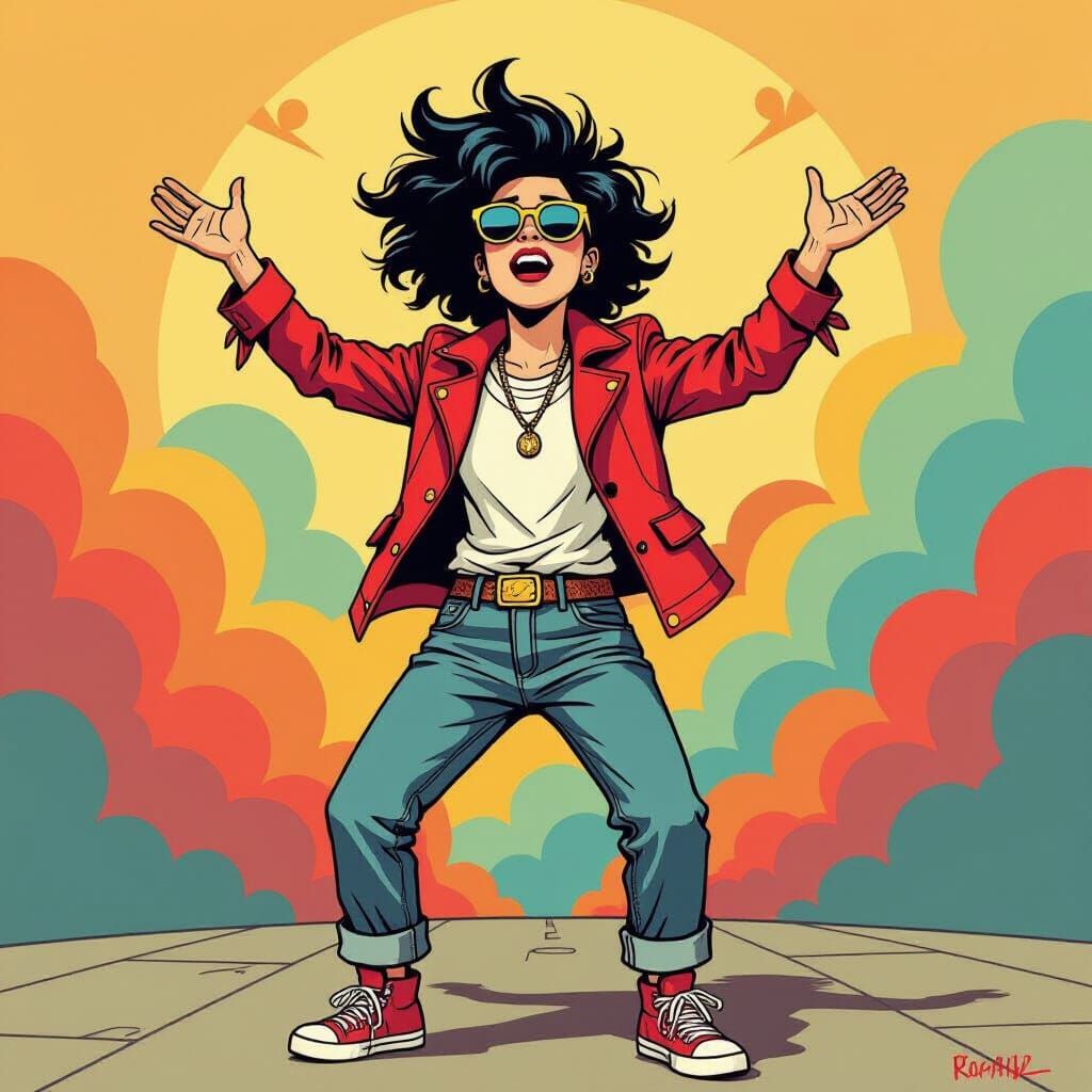 Foolish Person in Whimsical Digital Art Style