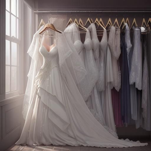 Radiant Wedding Dress in Glimmering Light