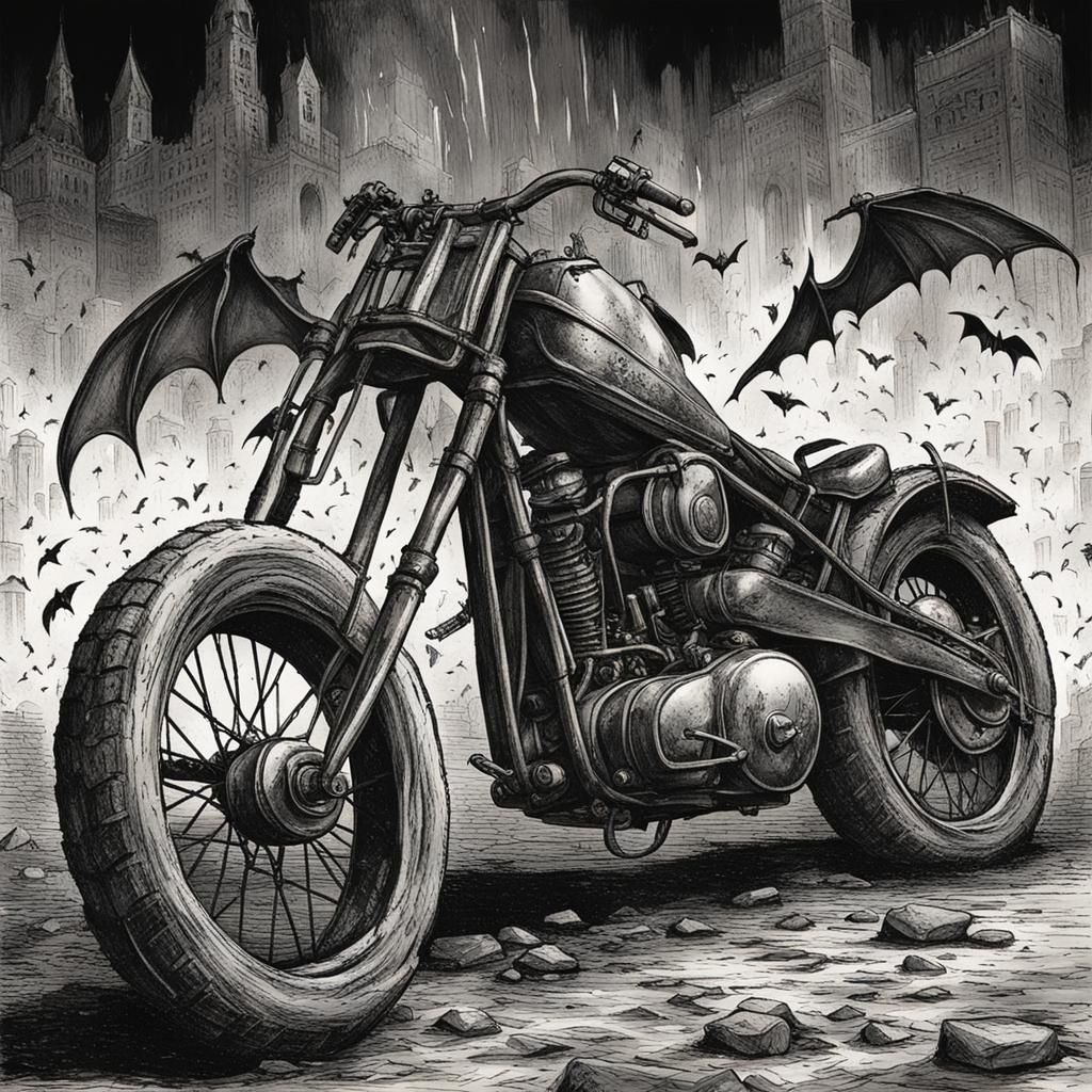 Heart as Bat Escapes Hellish Scene