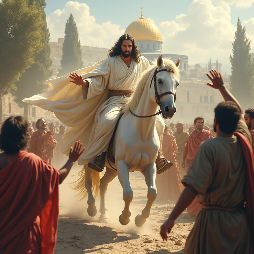 Majestic Jesus Brings Hope to War-Torn World in Regal Style