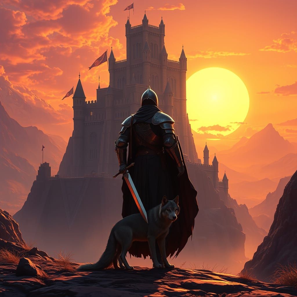 Knight Guards Castle on Alien World