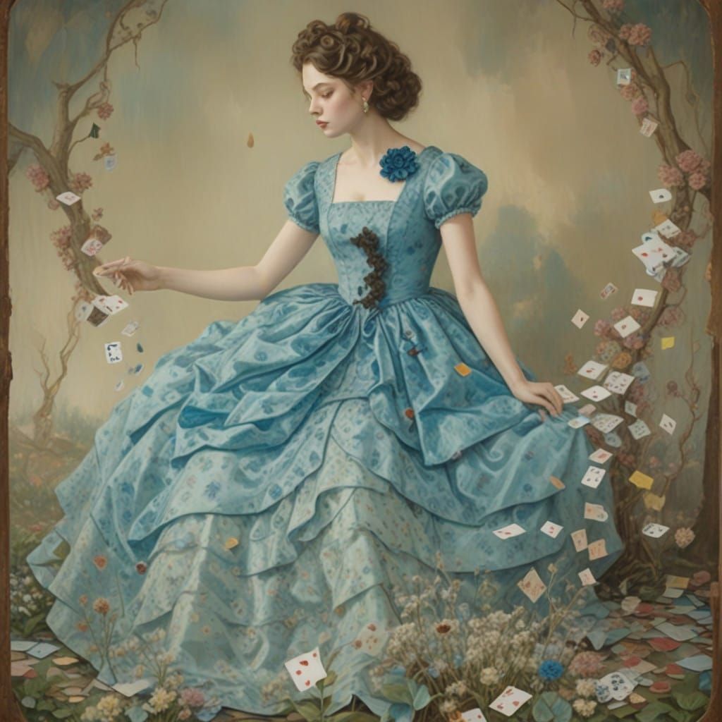 Abstract photograph of Alice in Wonderland