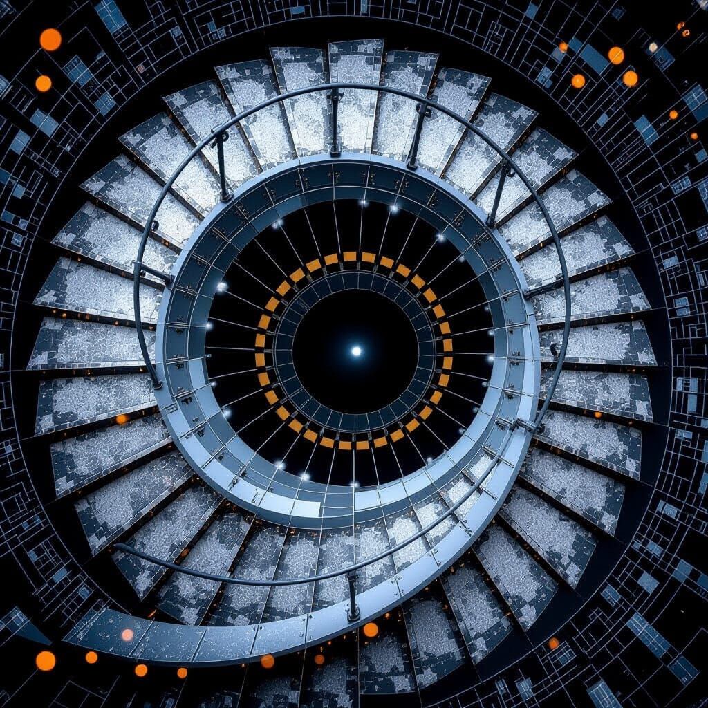 Spiral Staircase to a Black Hole: Professional Photography