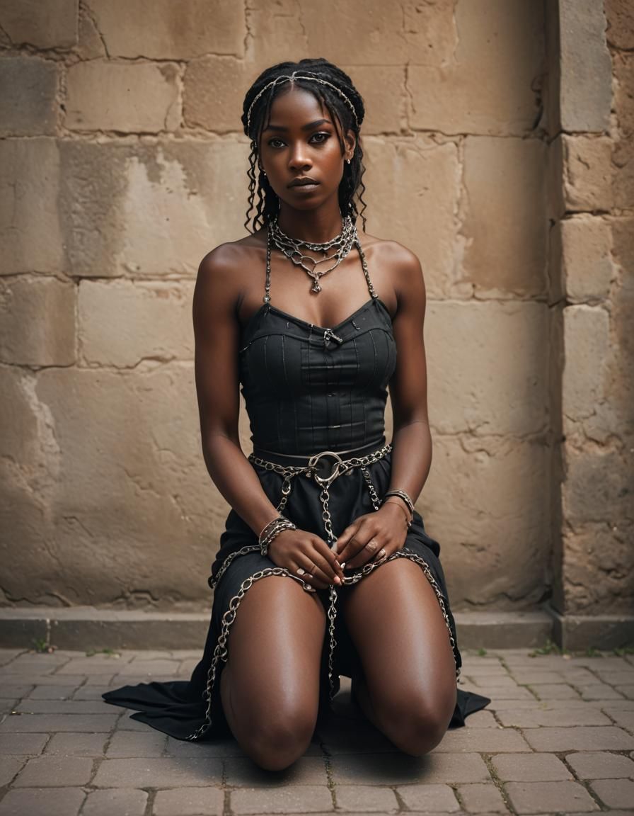 Medieval Prisoner in Chains, Professional Photography