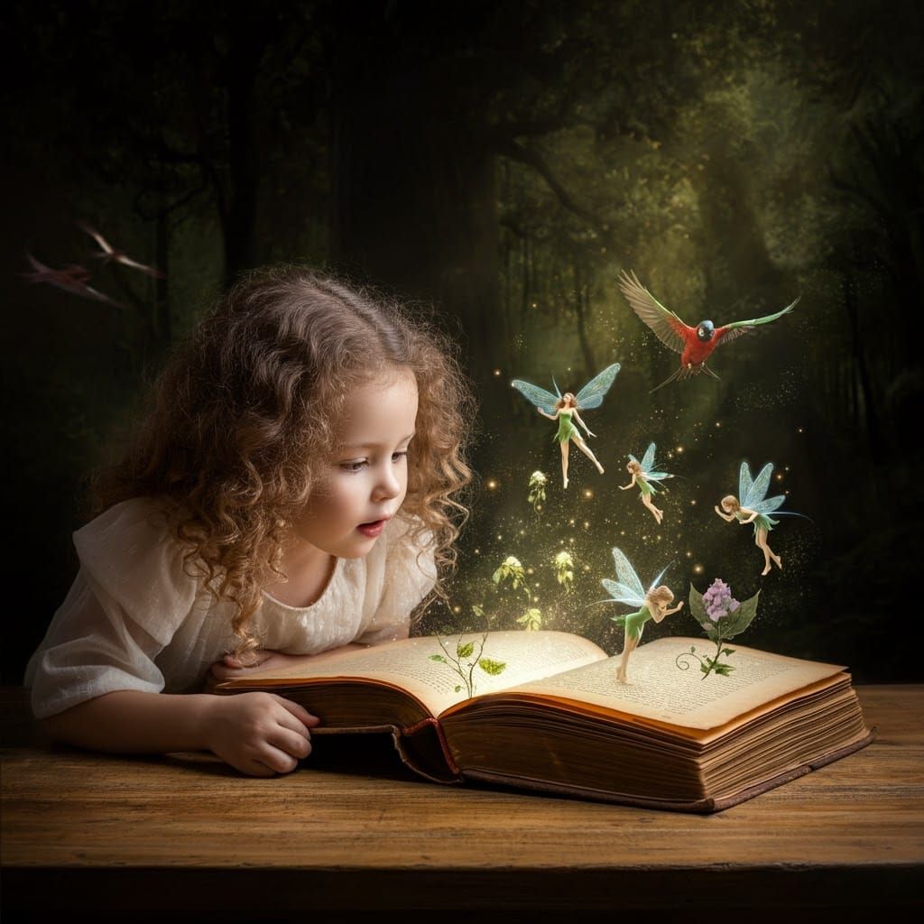 Enchanted Book Opens a Fairy-Tale Forest