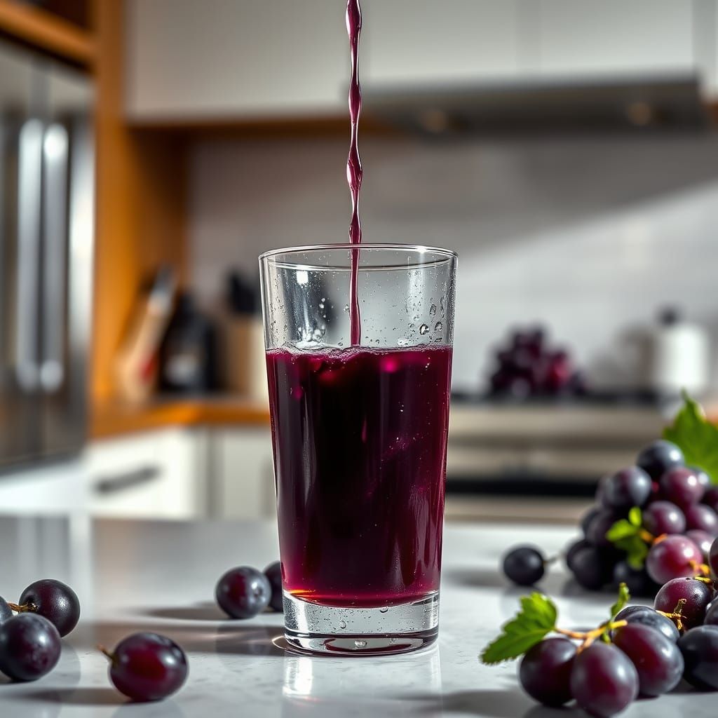 Fresh Grape Juice Still Life, Professional Photography