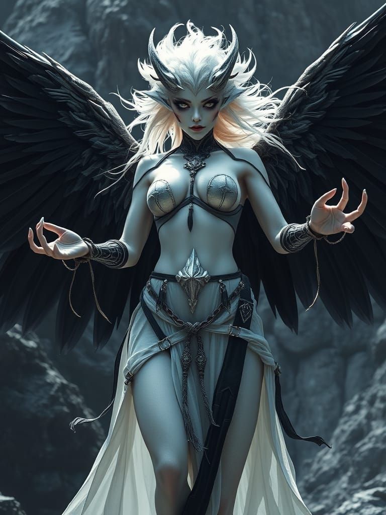 Mystical Goddess of the Mountains in Ethereal Beauty