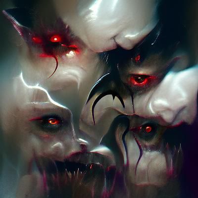 Sinister Demons in Dark Fantasy Style