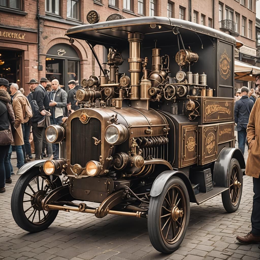 Vintage 1930s Steampunk Food Truck