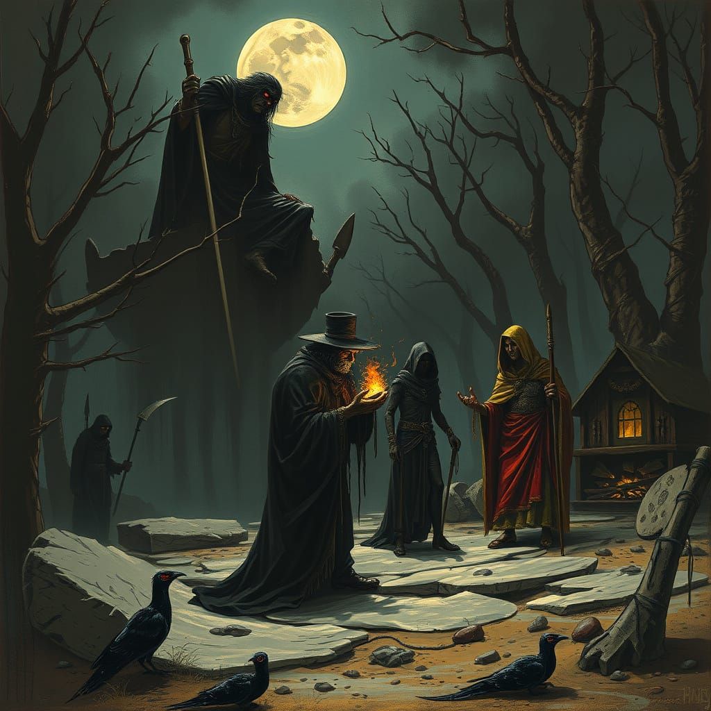 Dark Fantasy Art Inspired by Masters