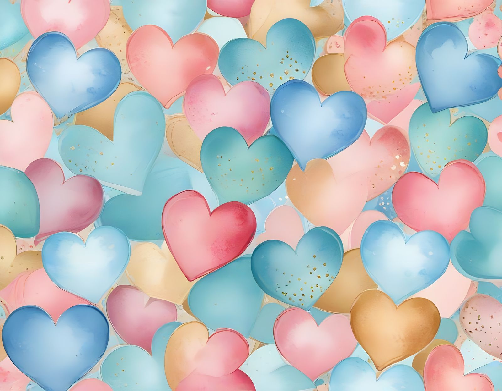Romantic Hearts Valentine's Day Wallpaper
