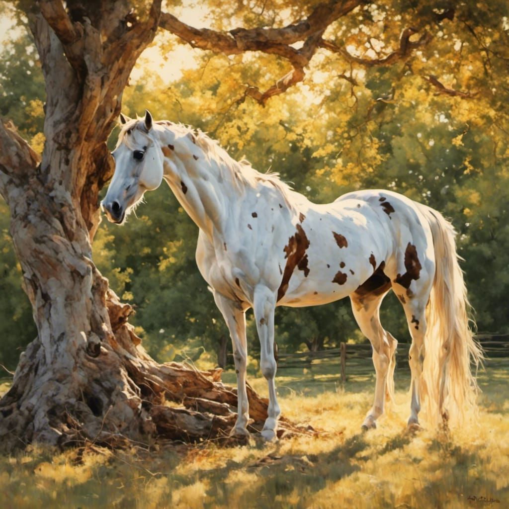 An Appaloosa pony named Apple