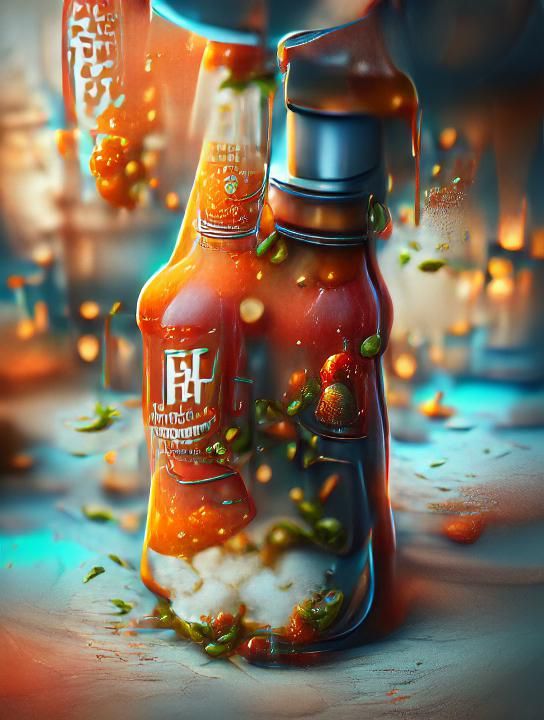 Fermented Hot Sauce: 8K Resolution Concept Art
