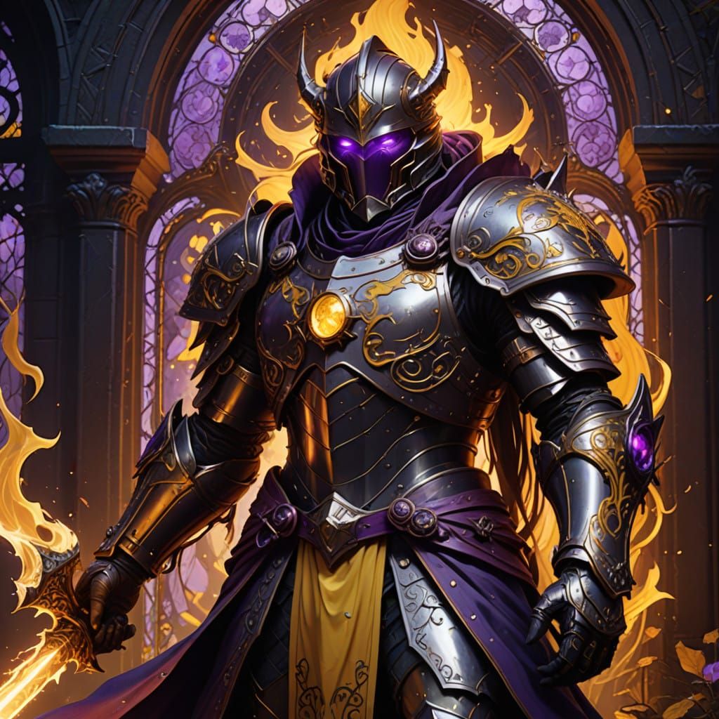 Knight Devoured by Goblin King in Dark Fantasy Realm