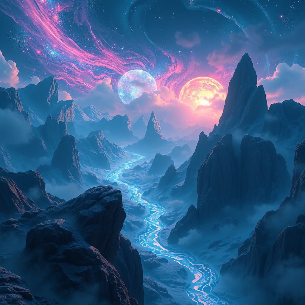 Ethereal Fantasy Realm Unveiled in Vivid Detail