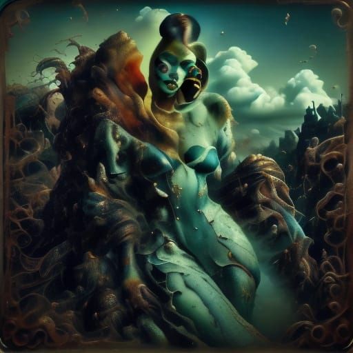 Surreal Banana-Man Flees Fruit Loom House