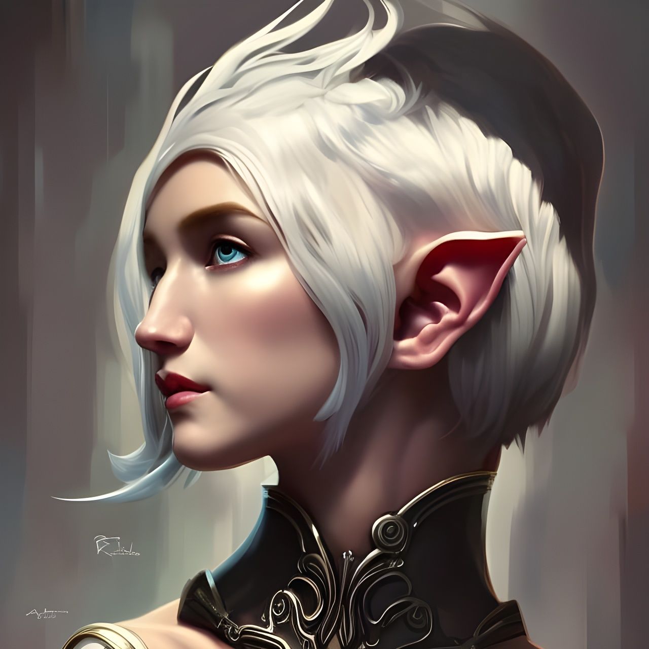 White hair elf