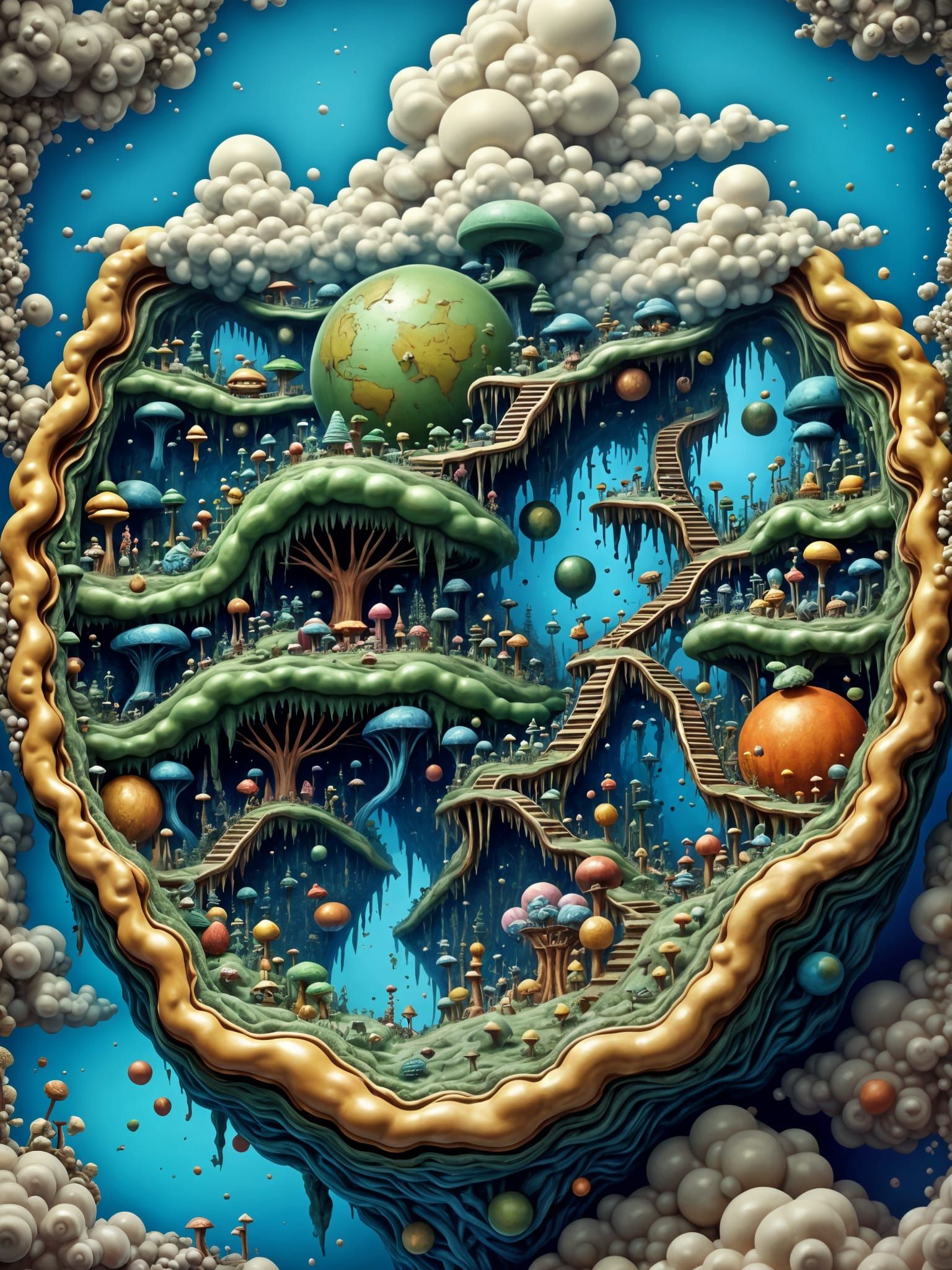 Mother Earth's Whimsical Dreamscape in Mark Zug's Pop Surrea...