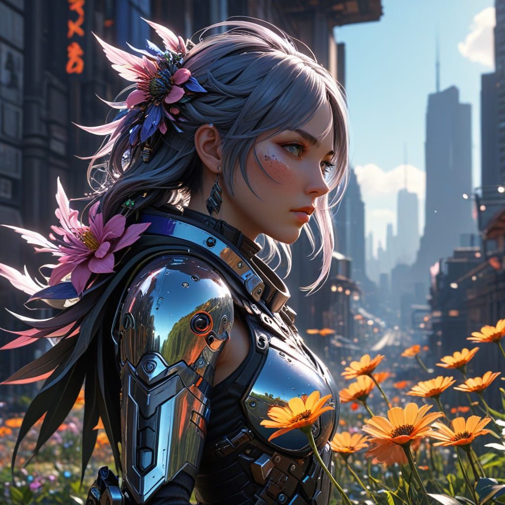 Vibrant Solarpunk Metropolis