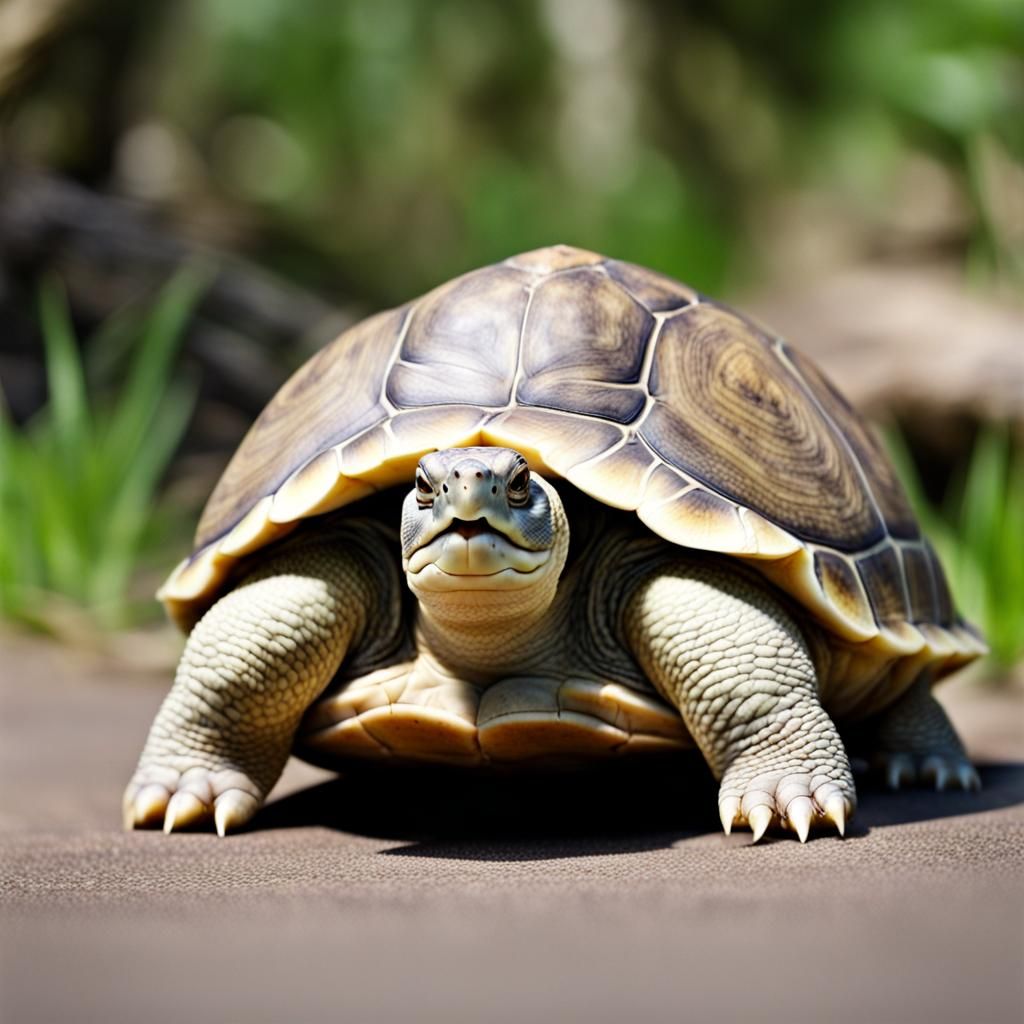 Cute Fat Turtle Generated by AI