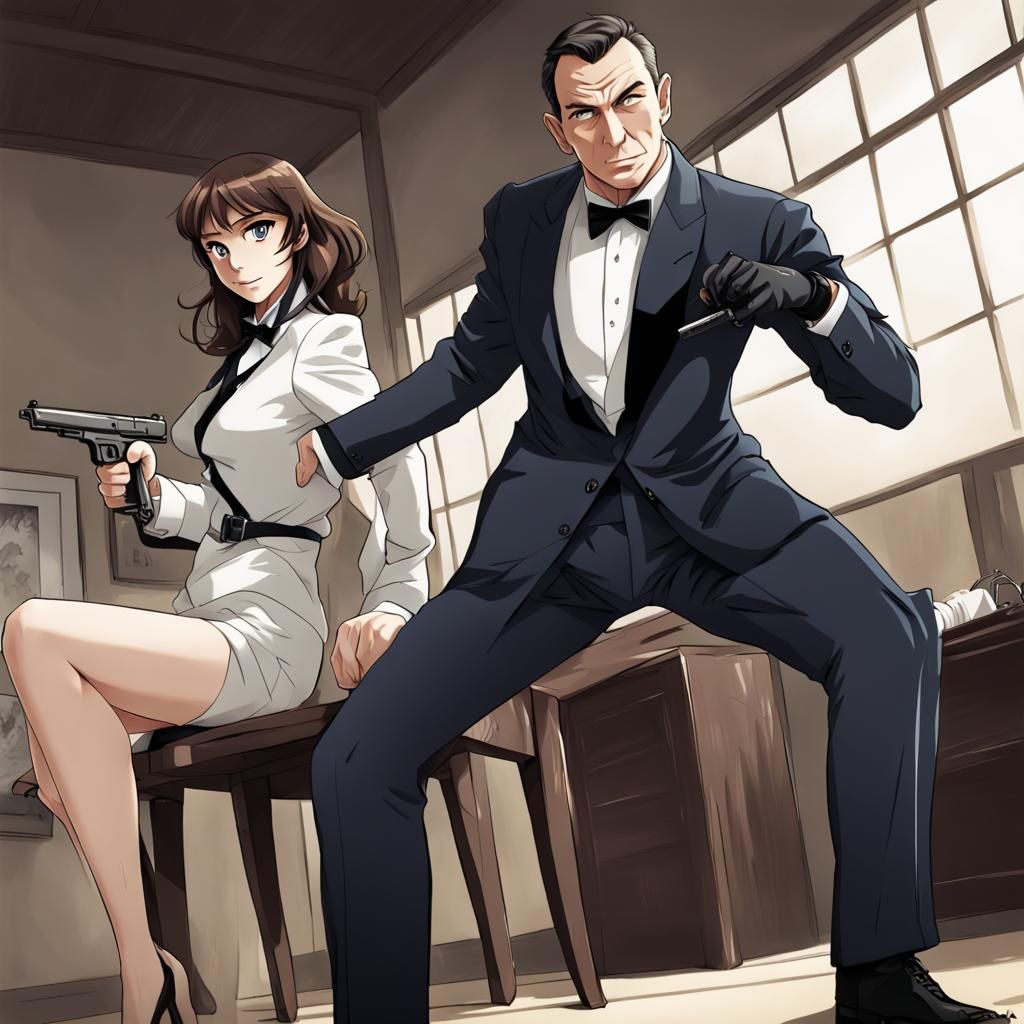 James Bond Fired: An Anime-Style Rendition