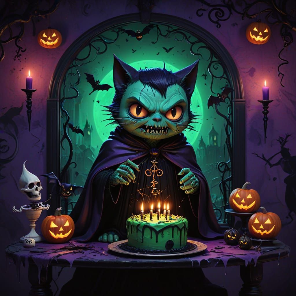 Gothic Vampire Birthday Party with Adorable Monsters