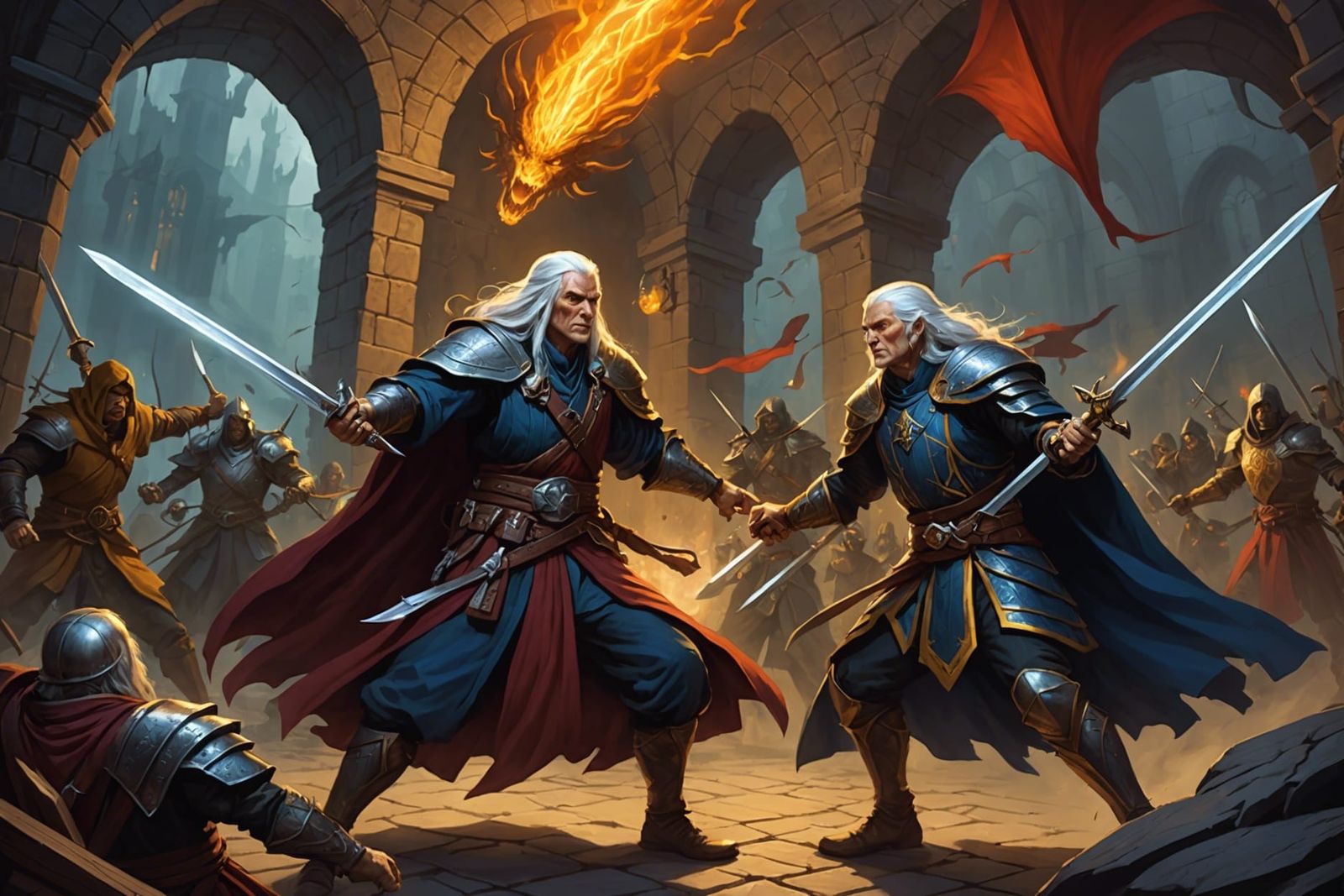 Epic Fantasy Battle: A Stylistic Rendering