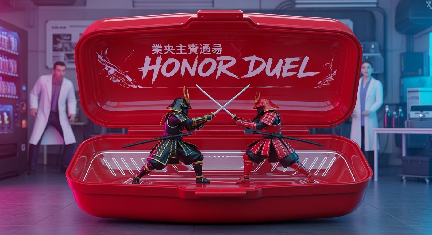 Honor Duel Container: Cyberpunk Samurai Concept Art