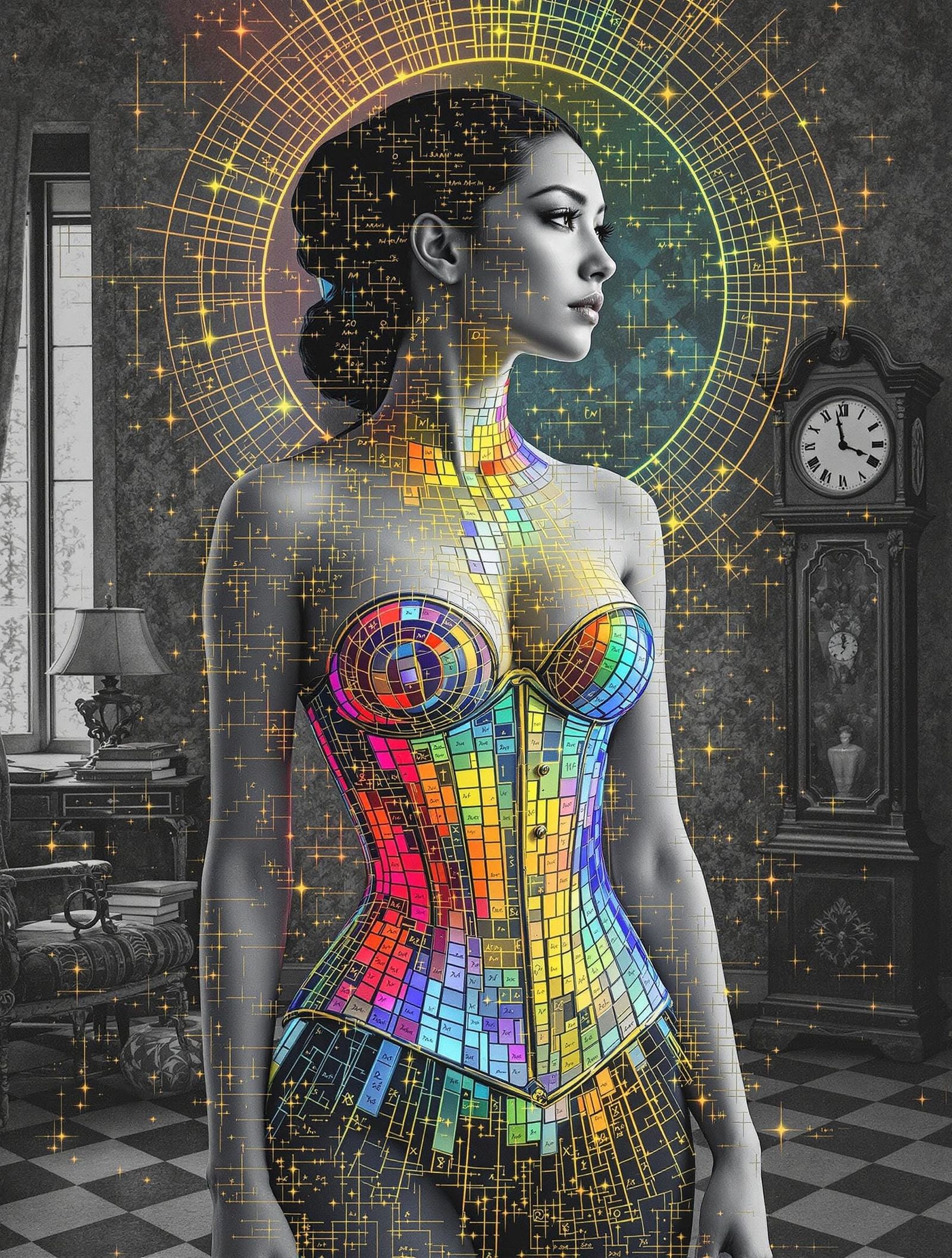 East Asian Woman Transcends Victorian Expectations in Vibran...