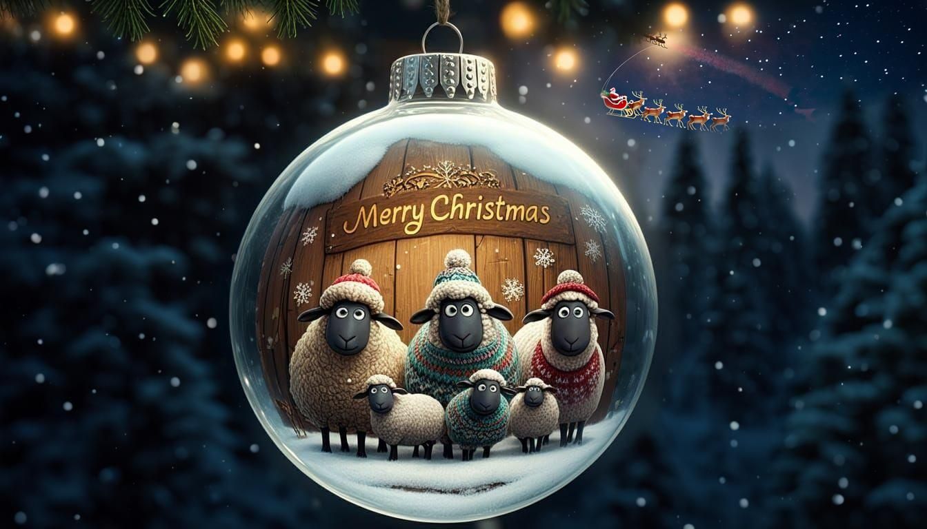 Merry Christmas From The Sheep