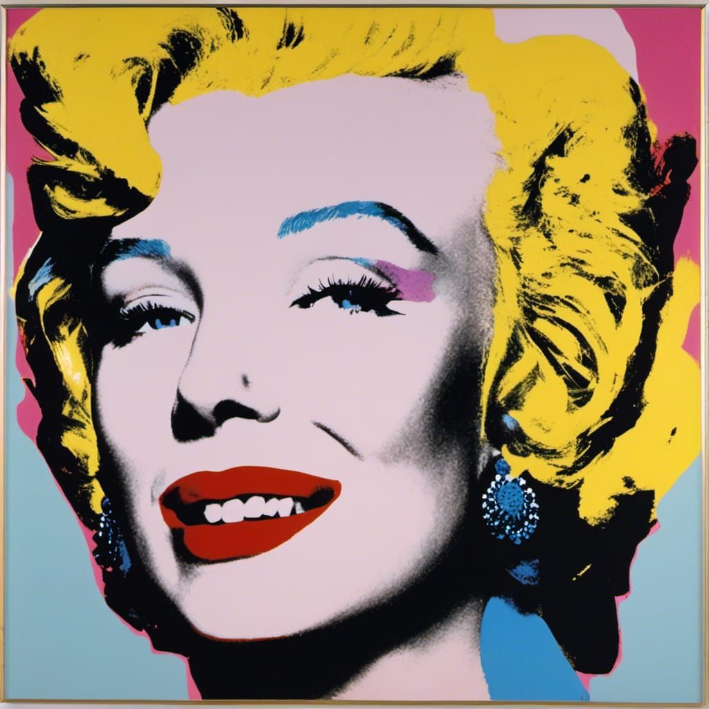 Pop Art Smiling Blonde Woman
