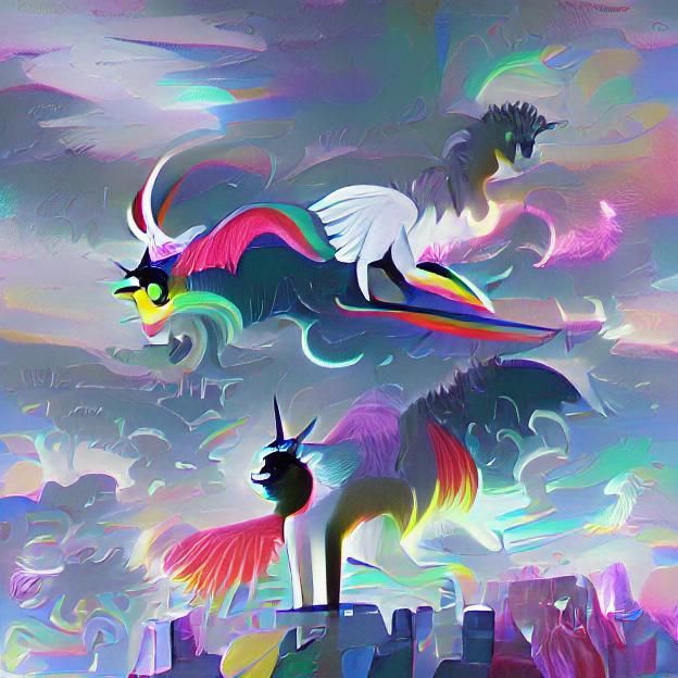 Majestic Alicorn: A Mythical Winged Horse