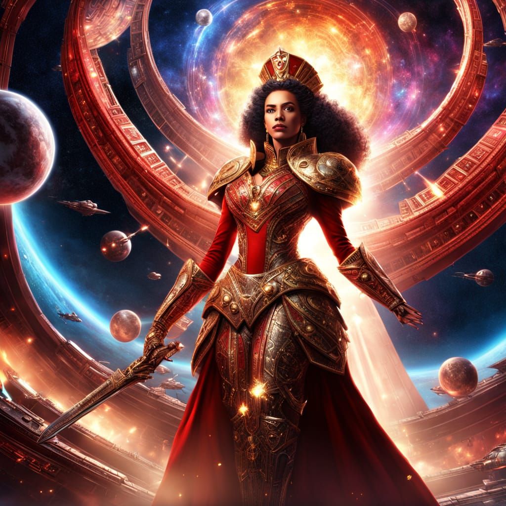 Queen of Hearts Leads Epic Space Battle Fleet