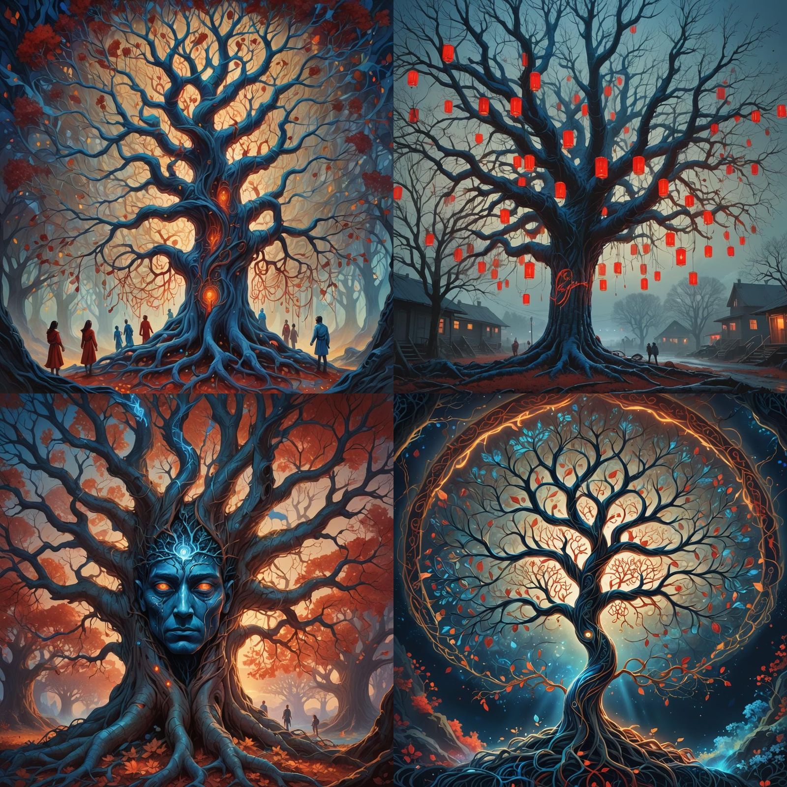 Fantastical Family Tree: Detailed Matte Painting