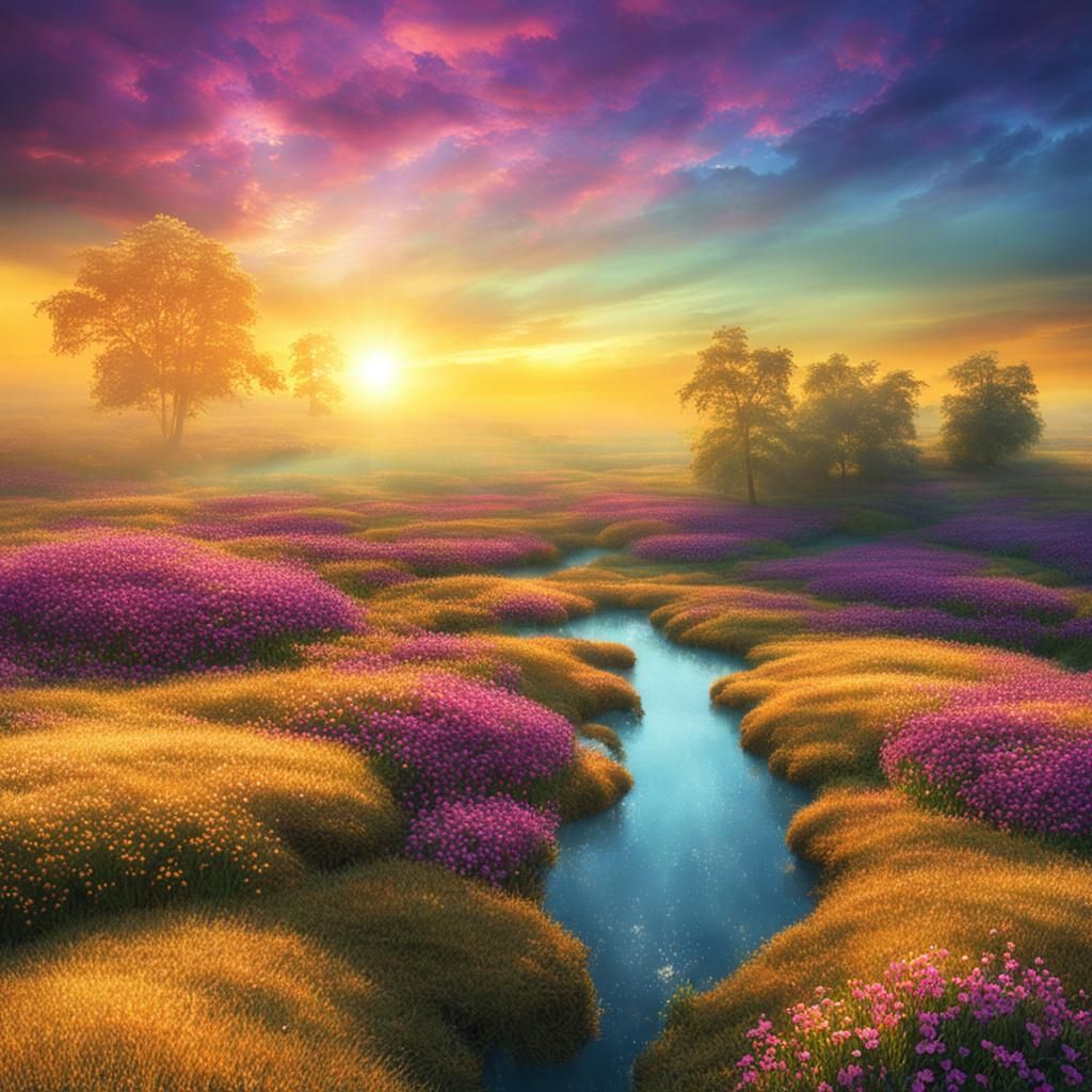 Mysterious Wonderland: A Sunrise Spectacle