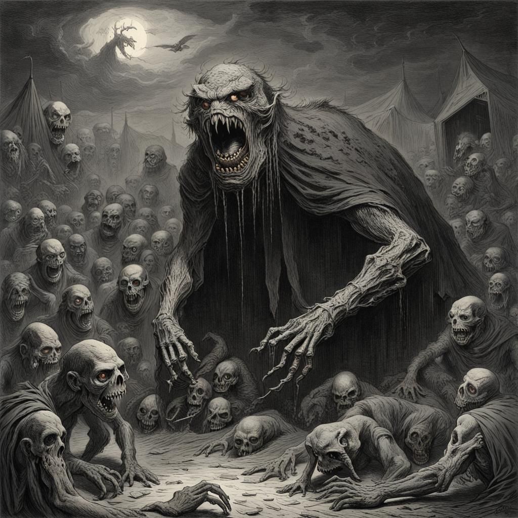 Horrific Creature's Feast of Flesh