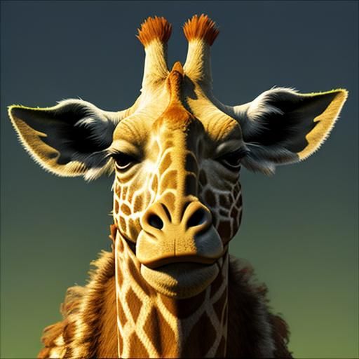 Shrek as Giraffe: An AI-Generated Mashup