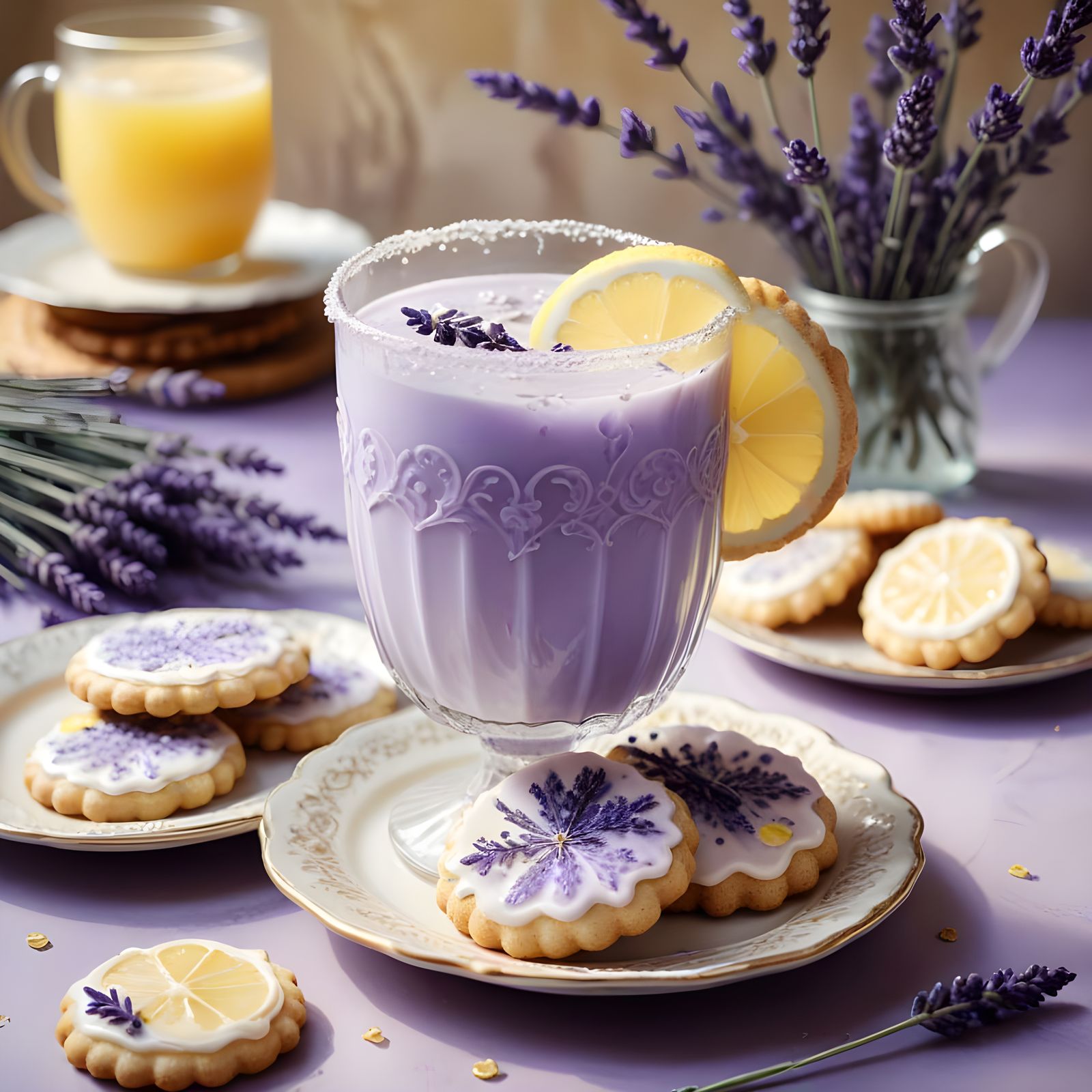 Golden Hour Lavender Tea Party Delights