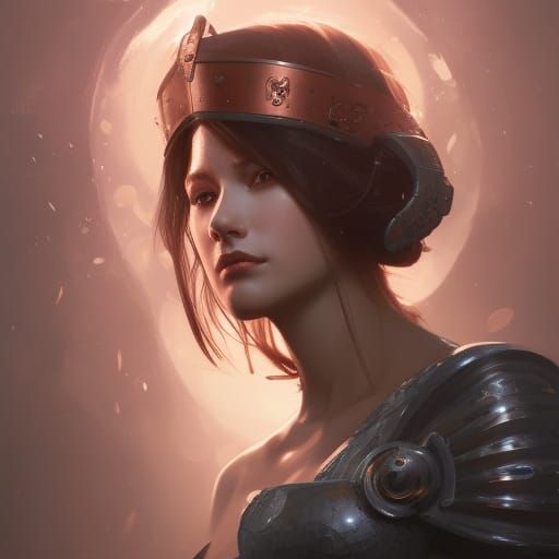 Hyperdetailed Portrait of a Lady Knight