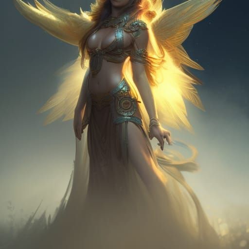 Angelic Males with Gold: Fantasy Portrait