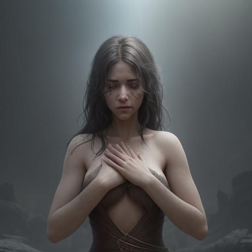 Dramatic Figure in Epic Cinematic Digital Painting