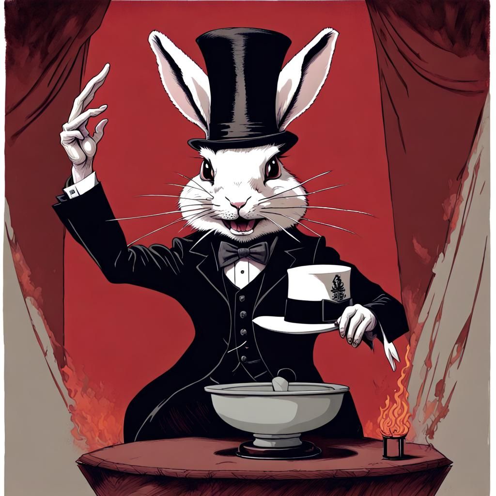 Evil Rabbit Magician's Sinister Trick