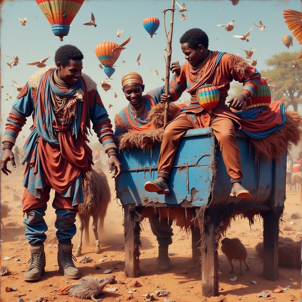 Niger Diamant: Eco-Project Image in Pop Art Style