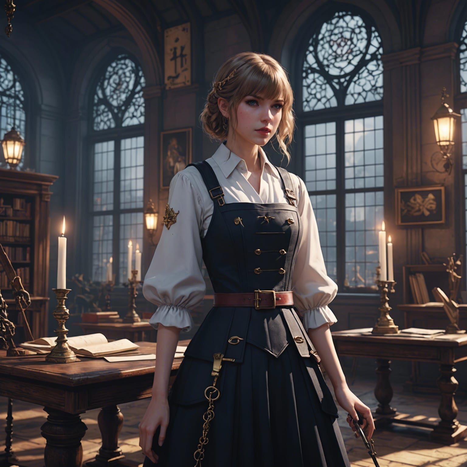 The Tortured Poets Department in 3D Anime Style